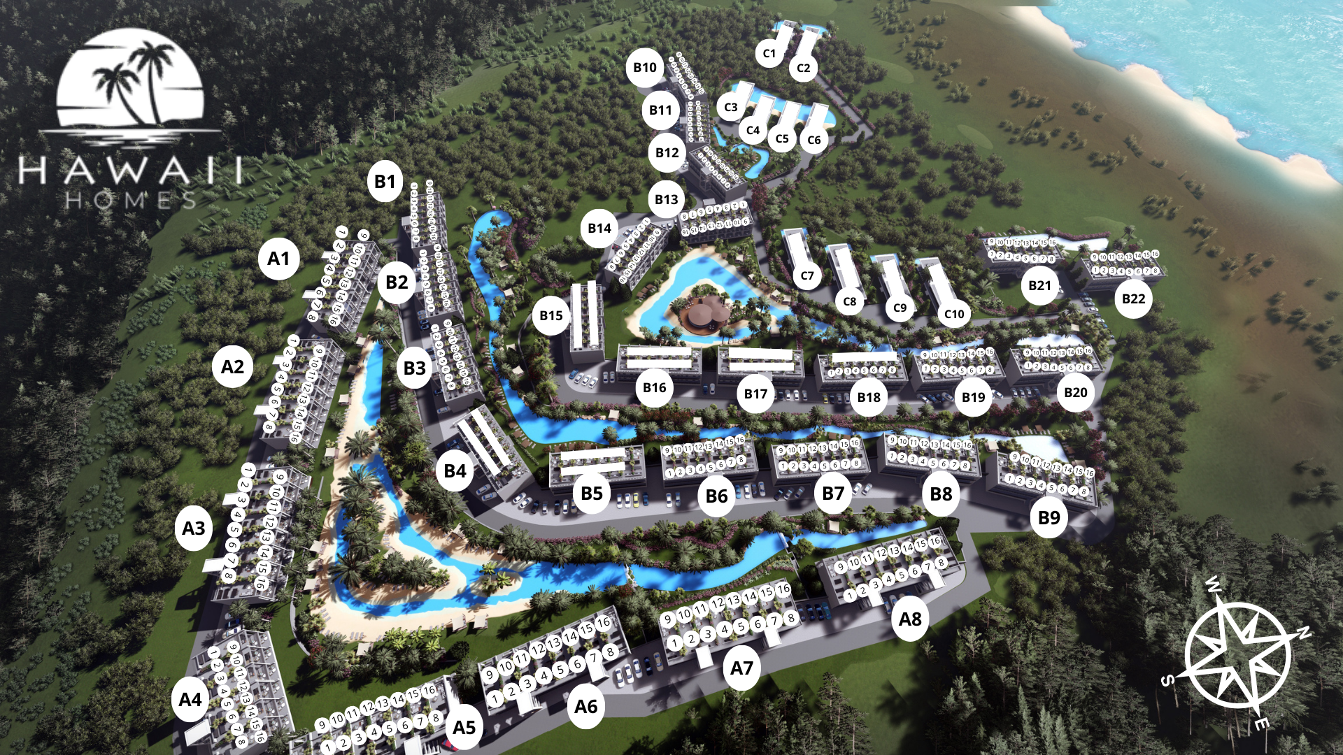 Mapa lokalizacji inwestycji, Cypr Północny
